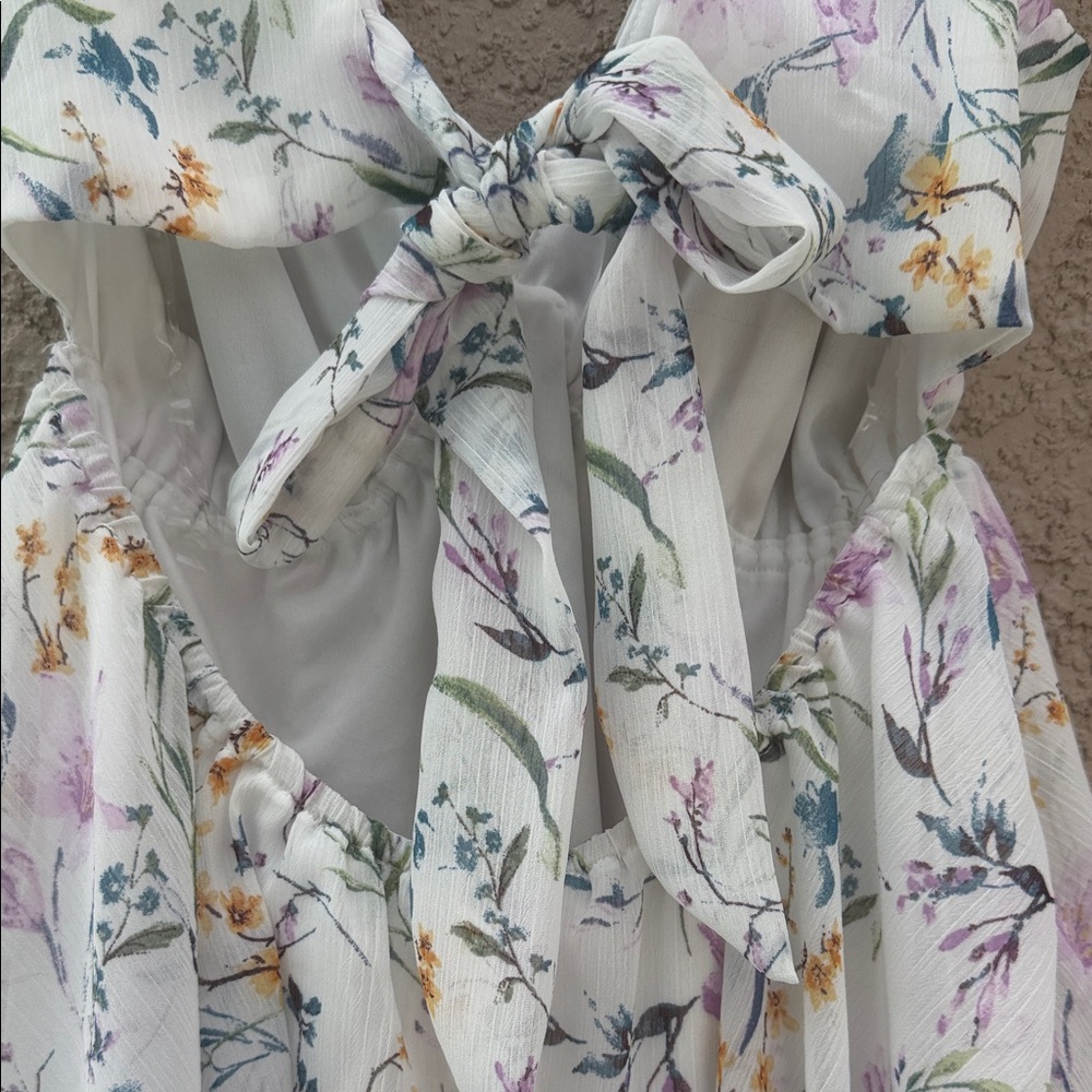 Floral Ruffle Jumpsuit - Picture 3 of 10